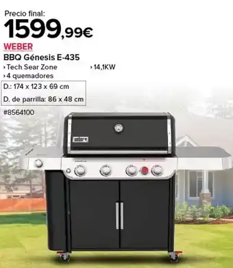 Costco Weber - bbq génesis e-435 oferta