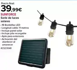 Costco Solares - serie de luces oferta