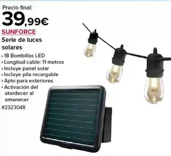 Costco Solares - serie de luces oferta