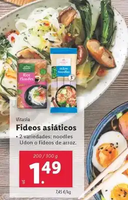 Lidl Vitasia - fideos asiaticos oferta