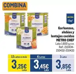 Makro Chef - garbanzos, alubias y lentejas cocidas oferta