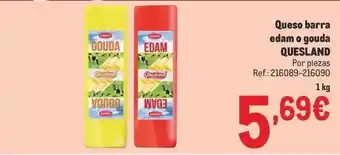 Makro Edam - queso barra o gouda oferta