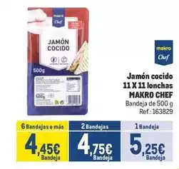 Makro Makro - chef jamon cocido oferta