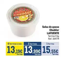 Makro Lafuente - salsa de queso cheddar oferta