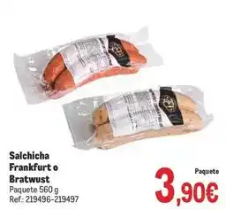 Makro Frankfurt - salchicha o bratwust oferta