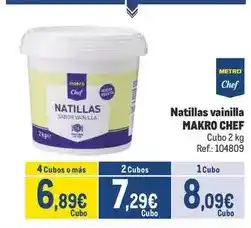 Makro Makro - natillas vainilla oferta
