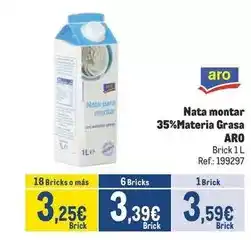 Makro Aro - nata montar 35% materia grasa oferta