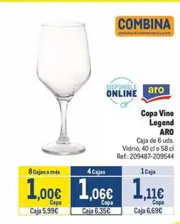 Makro Aro - copa vino legend oferta