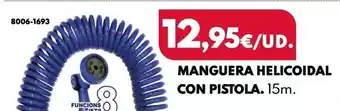 BricoCentro Manguera helicoidal con pistola oferta