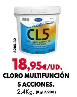 BricoCentro Tamar - cloro multifunción 5 acciones oferta