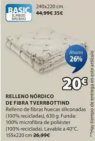 JYSK Basic - relleno nordico de fibra oferta
