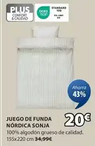 JYSK Plus - juego de funda nordica sonja oferta
