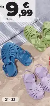 Carrefour Zueco baño escarpín o cangrejera playa bebé oferta