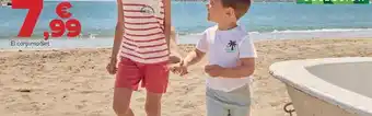 Carrefour Tex - conjunto camiseta + bermuda niño o set camiseta + bermuda bebé oferta