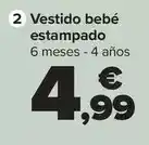 Carrefour Tex - vestido bebé estampado oferta