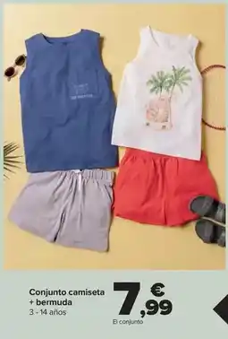 Carrefour Tex - conjunto camiseta + bermuda oferta