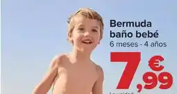 Carrefour Bermuda baño bebé oferta