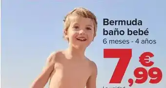 Carrefour Bermuda baño bebé oferta