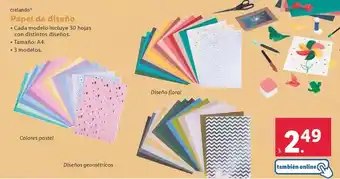 Lidl Crelando - papel de diseño oferta