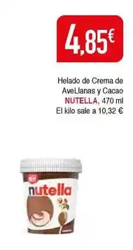 Masymas Nutella - helado de crema de avelianas y cacao oferta