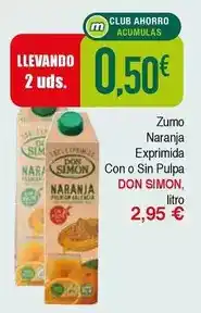 Masymas Don simón - zumo naranja exprimida con o sin pulpa oferta