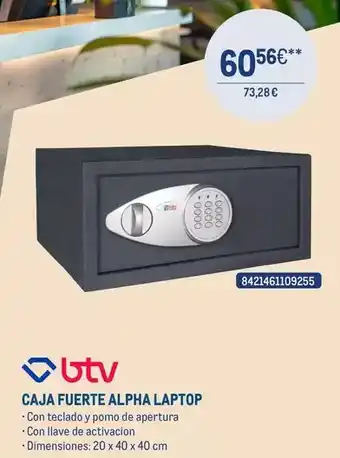 Makro Btv - caja fuerte alpha laptop oferta