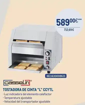 Makro Casselin - tostadora de cinta l ccytl oferta