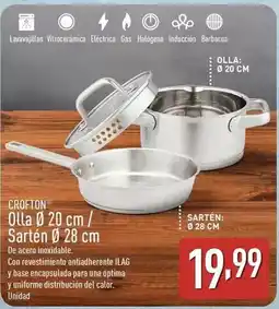 ALDI Crofton - olla 20 cm/ sarten 28 cm oferta