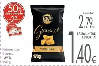 Valvi Supermercats Lay's - patates xips gourmet oferta