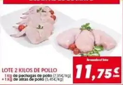 Hiper Usera Lote 2 kilos de pollo oferta