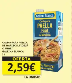 Economy Cash GALLINA BLANCA Caldo para paella de marisco, fideuá o fumet oferta