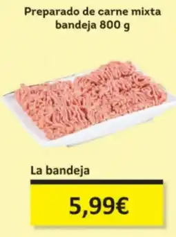 Economy Cash Preparado de carne mixta bandeja oferta