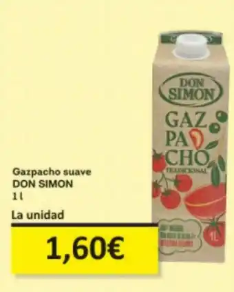 Economy Cash DON SIMON Gazpacho suave oferta
