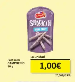 Economy Cash CAMPOFRÍO Fuet mini oferta