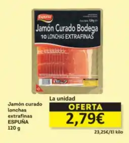 Economy Cash ESPUÑA Jamón curado extrafinas oferta