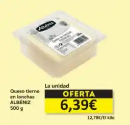 Economy Cash ALBÉNIZ Queso tierno en lonchas oferta