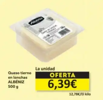Economy Cash ALBÉNIZ Queso tierno en lonchas oferta