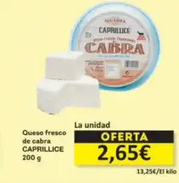 Economy Cash CAPRILLICE Queso fresco de cabra oferta