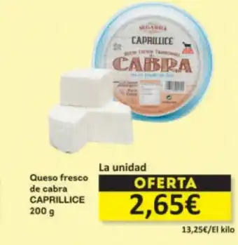 Economy Cash CAPRILLICE Queso fresco de cabra oferta