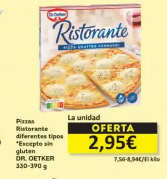 Economy Cash DR OETKER Pizzas Ristorante diferentes tipos oferta