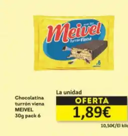 Economy Cash MEIVEL Chocolatina turrón viena oferta