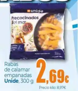 Unide Supermercados UNIDE Rabas de calamar empanadas oferta