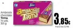 Unide Supermercados TIRMA Ambrosia chocolate oferta