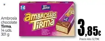Unide Supermercados TIRMA Ambrosia chocolate oferta