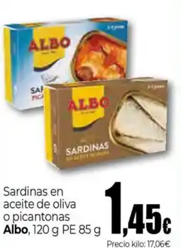 Unide Supermercados ALBO Sardinas en o picantonas oferta