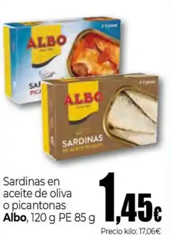 Unide Supermercados ALBO Sardinas en o picantonas oferta