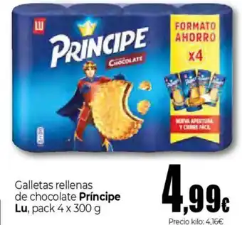 Unide Supermercados PRINCIPE Galletas rellenas de chocolate oferta