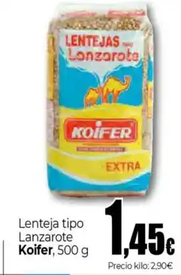 Unide Supermercados KOIFER Lenteja tipo Lanzarote oferta
