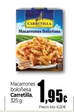 Unide Supermercados CARRETILLA Macarrones boloñesa oferta