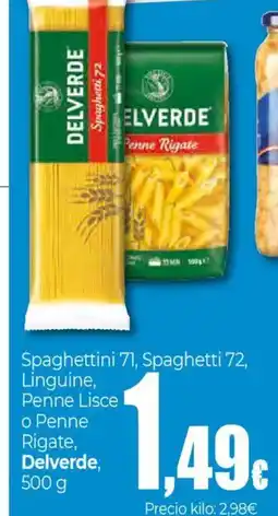 Unide Supermercados DELVERDE Spaghettini 71, Spaghetti 72, Linguine, Penne Lisce o Penne oferta